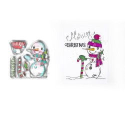 (PD7993)Polkadoodles Smiley Snowman Clear Stamps
