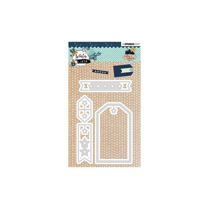(STENCILWJ230)Studio Light Cutting & Embossing Die Winter Joys nr.230