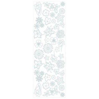 Pergamano Rub-on Blumen Rosa (32121)