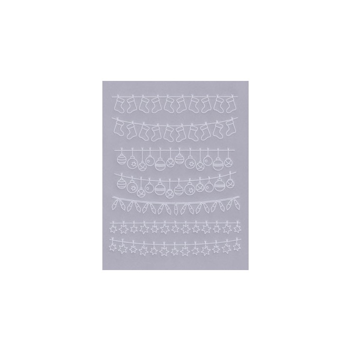 (TP3605E)PCA® - EasyEmboss Christmas Borders - Horizontal