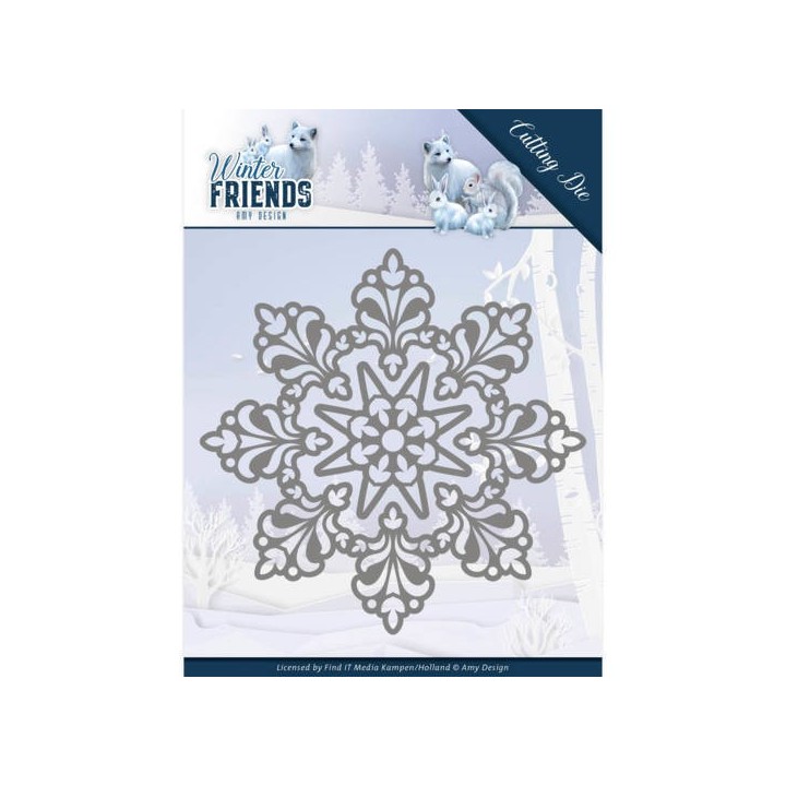 (ADD10191)Dies - Amy Design - Winter Friends - Snow Crystal