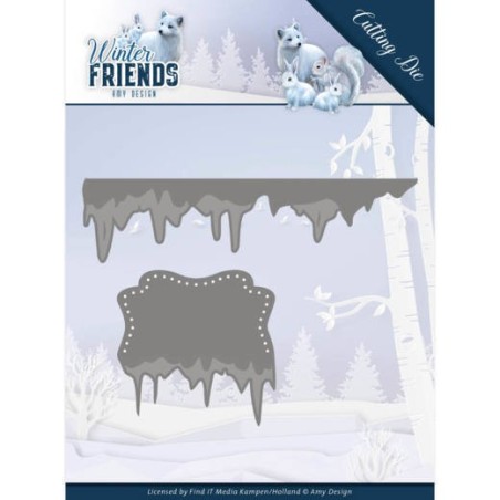 (ADD10192)Dies - Amy Design - Winter Friends - Ice Border