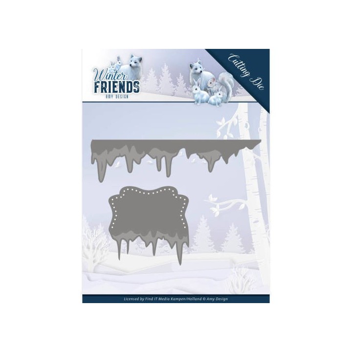 (ADD10192)Dies - Amy Design - Winter Friends - Ice Border