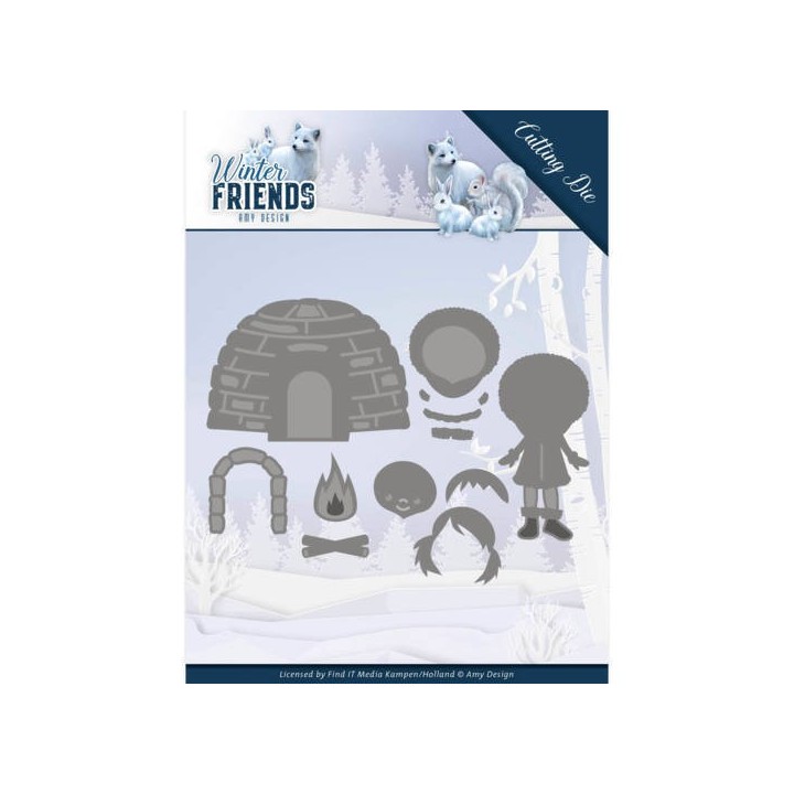 (ADD10193)Dies - Amy Design - Winter Friends - Eskimo