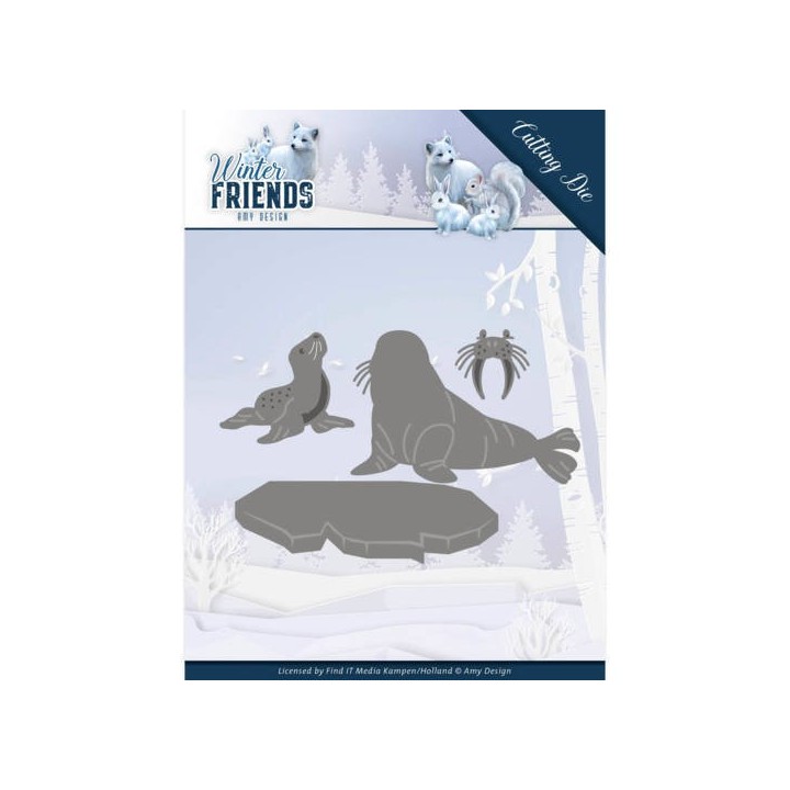 (ADD10194)Dies - Amy Design - Winter Friends - Polar Friends