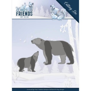 (ADD10195)Dies - Amy Design - Winter Friends - Polar Bears