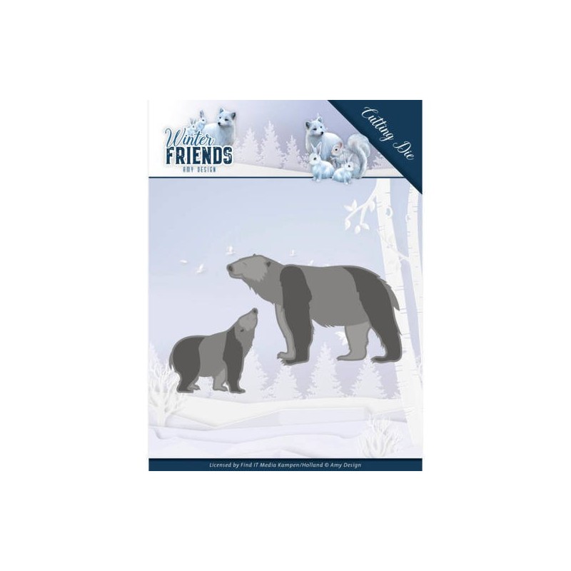 (ADD10195)Dies - Amy Design - Winter Friends - Polar Bears
