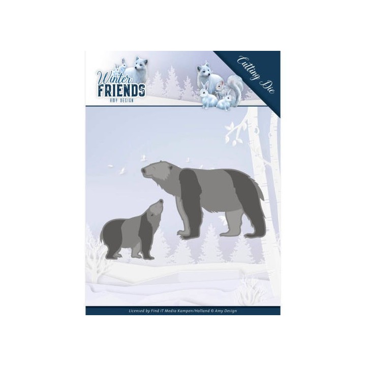 (ADD10195)Dies - Amy Design - Winter Friends - Polar Bears