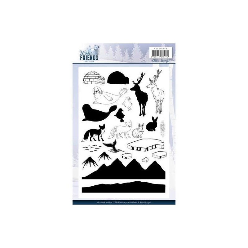 (ADCS10065)Clear Stamps - Amy Design - Winter Friends