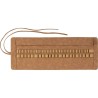 (180010)Faber Castell Etui rouleau faux cuir marron vide