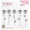 (FLO025)Nellie`s Choice Clearstamp - Roses