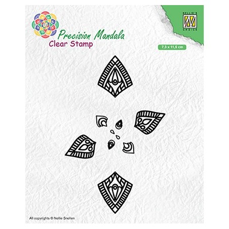 (MANCS001)Nellie`s Choice Clearstamp - Mandala-1