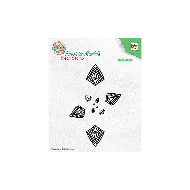 (MANCS001)Nellie`s Choice Clearstamp - Mandala-1