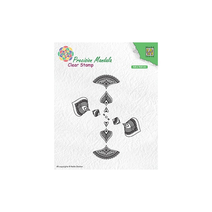 (MANCS002)Nellie`s Choice Clearstamp - Mandala-2