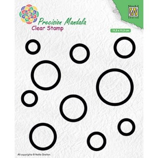 (MANCS003)Nellie`s Choice Clearstamp - Circles