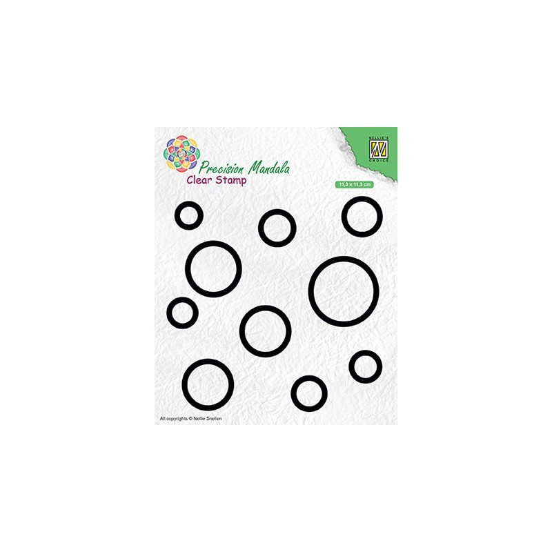 (MANCS003)Nellie`s Choice Clearstamp - Circles