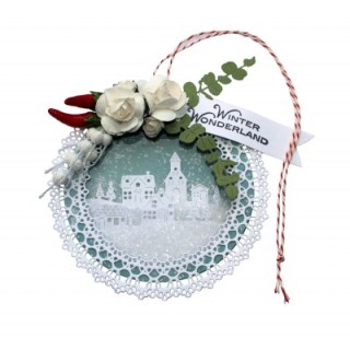 (6002/1424)Cutting embossing dies Christmas village