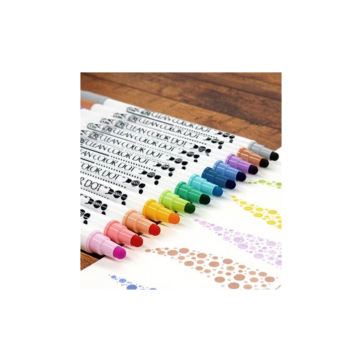 (TC-6100/4V)Zig Clean Color Dot 4 color set
