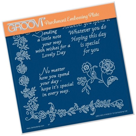 (GRO-WO-41408-03)Groovi Plate A5 SPECIAL DAY SENTIMENTS