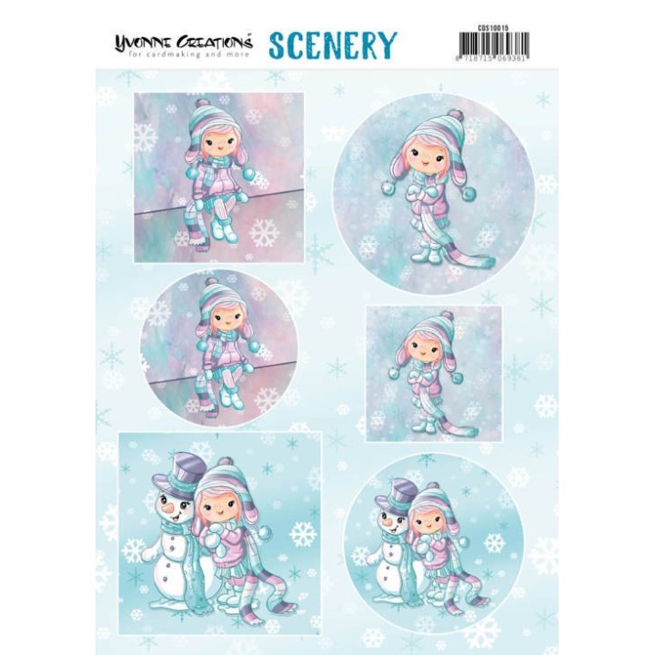 (CDS10015)Scenery - Yvonne Creations Lola Winterfun