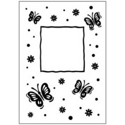 Embossing folder butterfly frame (CTFD 3040)