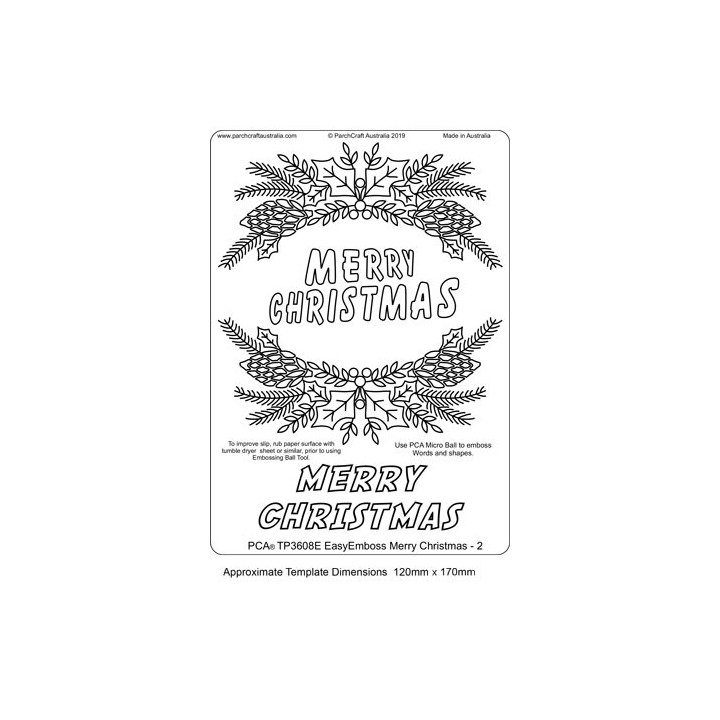 (TP3608E)PCA® - EasyEmboss Merry Christmas - 2