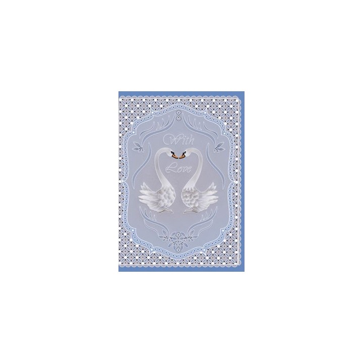 (TP3609E)PCA® - EasyEmboss Love Swans
