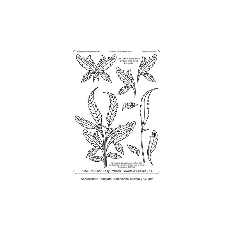 (TP3612E)PCA® - EasyEmboss Flowers & Leaves - 14