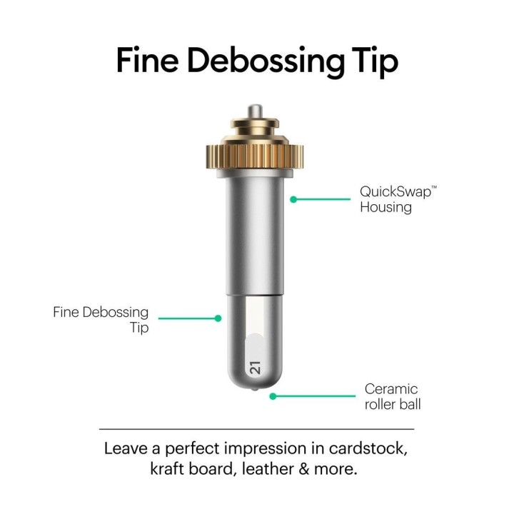 (2006835)Cricut Fine Debossing Tip + Quickswap Housing