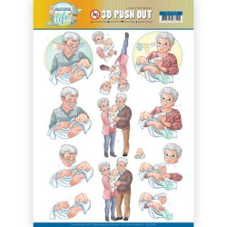 (SB10399)3D Pushout - Yvonne Creations - Active Life - Grandparents