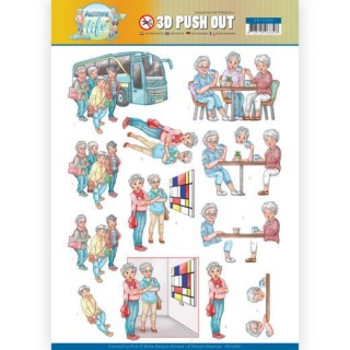 (SB10400)3D Pushout - Yvonne Creations - Active Life - With Friends