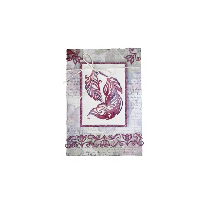 (6002/1403)Cutting embossing debossing dies art nouveau flower border