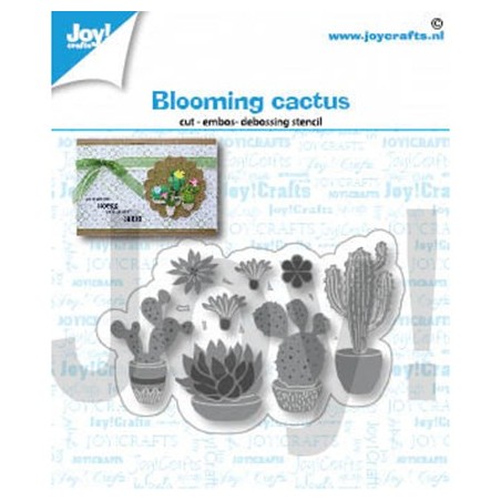 (6002/1416)Cutting embossing debossing dies blooming cactus