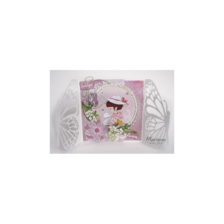 (LR0638)Creatables Gate folding die Butterfly