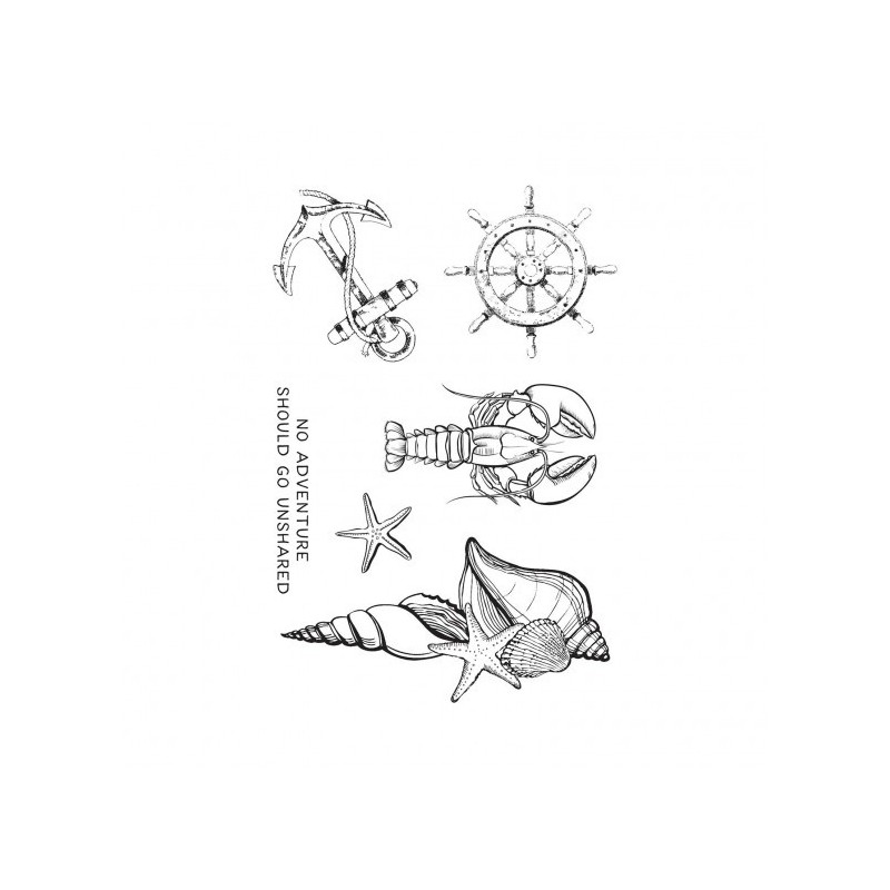 (CS373)Kaisercraft • Clear stamp Uncharted waters