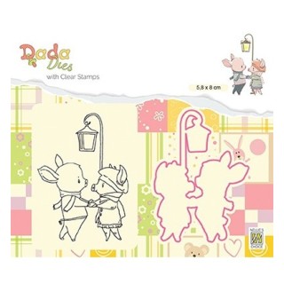(DDCS014)Nellie's DADA Dies with stamp Wintertime Nightwalk