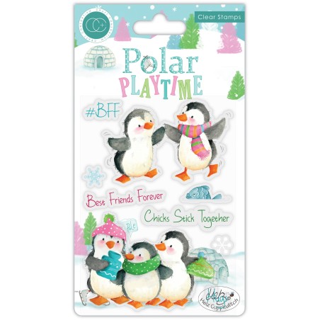 (CCSTMP022)Craft Consortium Polar Playtime BFF Clear Stamps