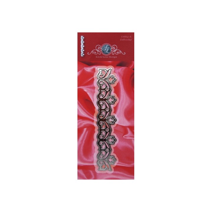 (1201/0059)Lin & Lene schablone Rand (Tulpen)