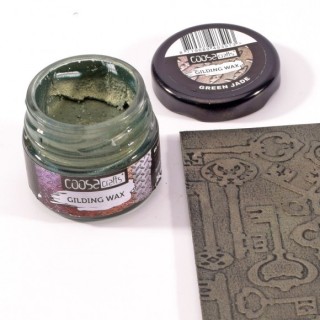 (COC-080)COOSA Crafts • Gilding wax Jewels green jade 20ml