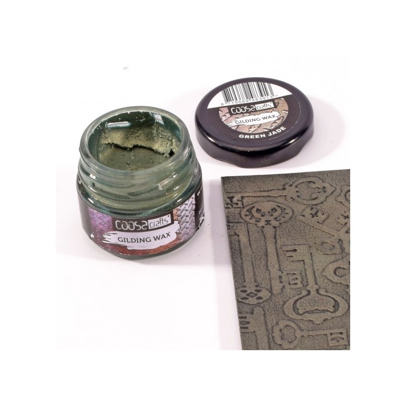 (COC-080)COOSA Crafts • Gilding wax Jewels green jade 20ml