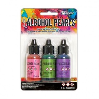 (TANK65531)Ranger • Tim Holtz alcohol pearls kit 3 Enchanted, Envy ,Villainous
