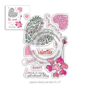 (PD8019)Polkadoodles Splendoured Love Clear Stamps