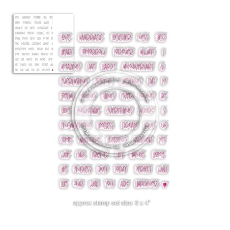 (PD8022)Polkadoodles Everlasting Sentiments Clear Stamps