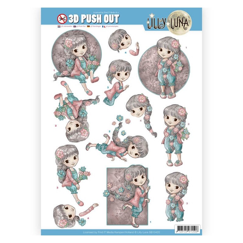 (SB10420)3D Pushout - Lilly Luna - Flowers to Love