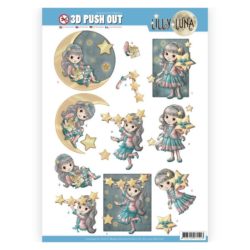 (SB10421)3D Pushout - Lilly Luna - Shine like a Star
