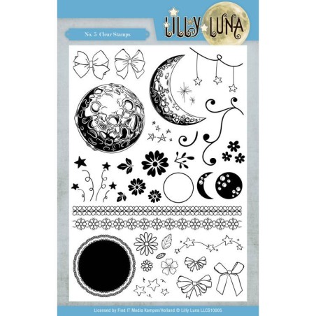 (LLCS10005)Clear Stamps - Lilly Luna