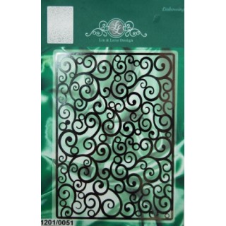 (1201/0051)Lin & Lene stencils achtergrond fantasie