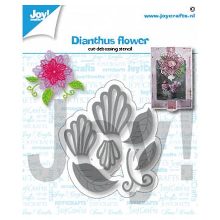 (6002/1430)Cutting debossing dies Dianthus flower