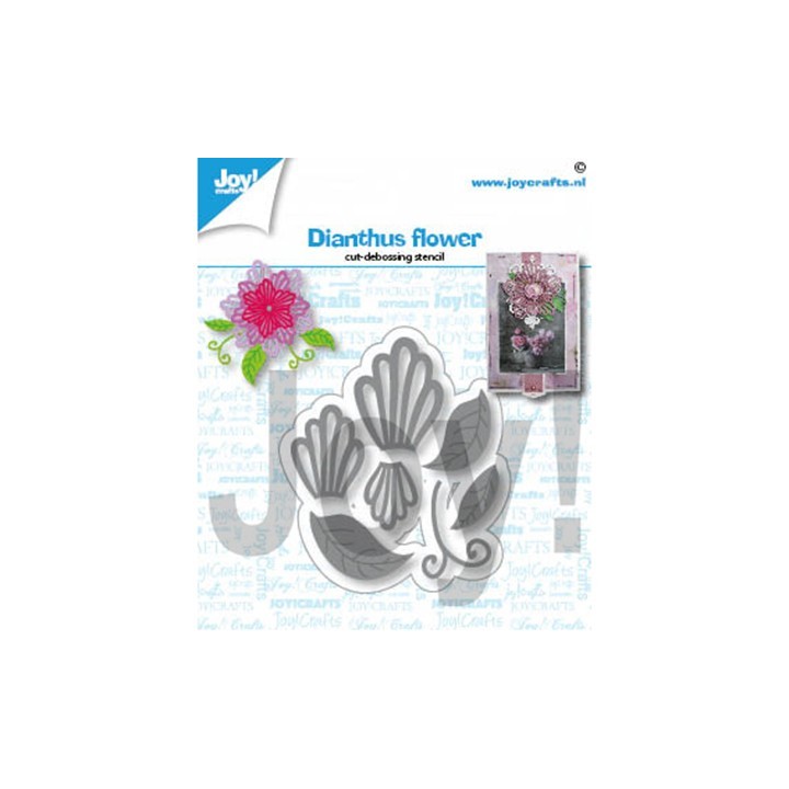 (6002/1430)Cutting debossing dies Dianthus flower