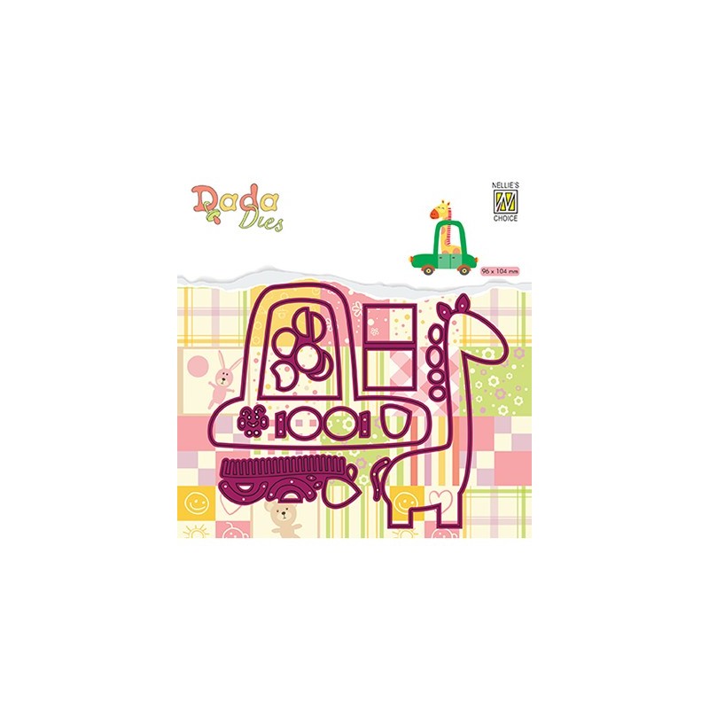 (DDD025)Nellie's Shape Dies DADA Giraffe in car (DDD025)Nellie's Shape Dies DADA Giraffe in car